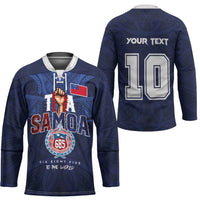 Custom Rugby Toa Samoa Hockey Jersey Champions Six Eight Five - Polynesian Pride