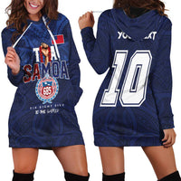Custom Rugby Toa Samoa Hoodie Dress Champions Six Eight Five - Polynesian Pride