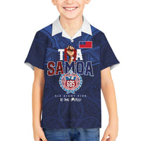 Custom Rugby Toa Samoa Kid Hawaiian Shirt Champions Six Eight Five - Polynesian Pride