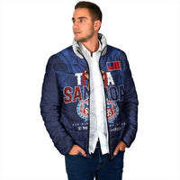 Custom Rugby Toa Samoa Padded Jacket Champions Six Eight Five - Polynesian Pride