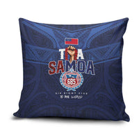 Rugby Toa Samoa Pillow Cover Champions Six Eight Five - Polynesian Pride