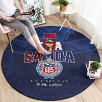 Rugby Toa Samoa Round Carpet Champions Six Eight Five LT03 - Polynesian Pride