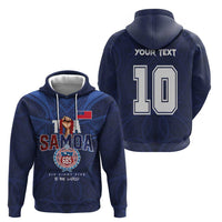Custom Rugby Toa Samoa Zip Hoodie Champions Six Eight Five - Polynesian Pride