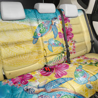 Hawaiian Tropical Plants Turtles Back Car Seat Cover Watercolor Style - Polynesian Pride