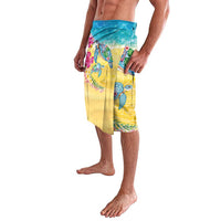 Hawaiian Tropical Plants Turtles Lavalava Watercolor Style - Polynesian Pride