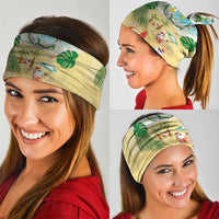 Hawaiian Mele Kalikimaka Neck Gaiter Tropical Plumeria and Lei Funny Santa Beach - Polynesian Pride