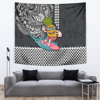 Hawaii Pineapple Surfing With Kakau Tribal Tapestry LT03 - Polynesian Pride