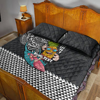 Hawaii Pineapple Surfing Kakau Tribal Personalised Quilt Bed Set LT03 - Polynesian Pride