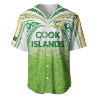 Custom Cook Islands Rugby League Baseball Jersey Tatau Tribal Motifs-Light Green Color - Polynesian Pride