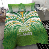 Cook Islands Rugby League Bedding Set Tatau Tribal Motifs-Light Green Color LT03 - Polynesian Pride