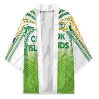 Custom Cook Islands Rugby League Kimono Tatau Tribal Motifs-Light Green Color LT03 Unisex Green - Polynesian Pride