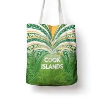 Cook Islands Rugby League Tote Bag Tatau Tribal Motifs-Light Green Color LT03 - Polynesian Pride