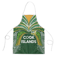 Cook Islands Rugby League Apron Tatau Tribal Motifs-Dark Green Color LT03 Green - Polynesian Pride