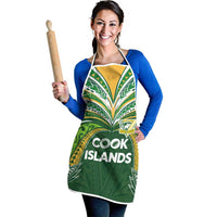 Cook Islands Rugby League Apron Tatau Tribal Motifs-Dark Green Color LT03 - Polynesian Pride
