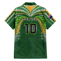 Custom Cook Islands Rugby League Family Matching Mermaid Dress and Hawaiian Shirt Tatau Tribal Motifs-Dark Green Color LT03 - Polynesian Pride