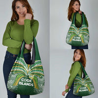 Cook Islands Rugby League Grocery Bag Tatau Tribal Motifs-Dark Green Color LT03 - Polynesian Pride
