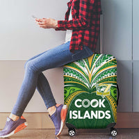 Cook Islands Rugby League Luggage Cover Tatau Tribal Motifs-Dark Green Color - Polynesian Pride