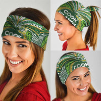 Cook Islands Rugby League Neck Gaiter Tatau Tribal Motifs-Dark Green Color - Polynesian Pride