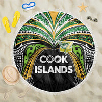 Cook Islands Rugby League Beach Blanket Tatau Tribal Motifs-Black Color - Polynesian Pride