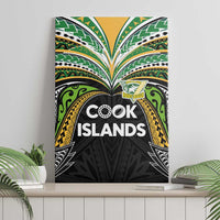 Cook Islands Rugby League Canvas Wall Art Tatau Tribal Motifs-Black Color - Polynesian Pride