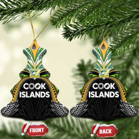 Cook Islands Rugby League Ceramic Ornament Tatau Tribal Motifs-Black Color LT03 Christmas Tree Black - Polynesian Pride
