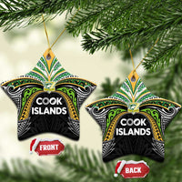 Cook Islands Rugby League Ceramic Ornament Tatau Tribal Motifs-Black Color LT03 Star Black - Polynesian Pride