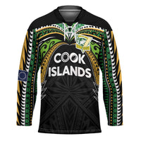 Custom Cook Islands Rugby League Hockey Jersey Tatau Tribal Motifs-Black Color LT03 Unisex Black - Polynesian Pride