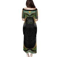 Custom Cook Islands Rugby League Puletasi Tatau Tribal Motifs-Black Color LT03 - Polynesian Pride