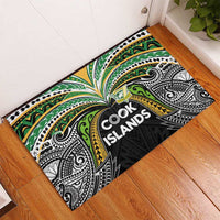 Cook Islands Rugby League Rubber Doormat Tatau Tribal Motifs-Black Color LT03 - Polynesian Pride
