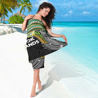 Cook Islands Rugby League Sarong Tatau Tribal Motifs-Black Color LT03 - Polynesian Pride