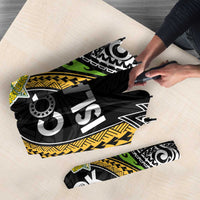 Cook Islands Rugby League Umbrella Tatau Tribal Motifs-Black Color LT03 - Polynesian Pride
