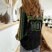 Custom Cook Islands Rugby League Women Casual Shirt Tatau Tribal Motifs-Black Color LT03 - Polynesian Pride