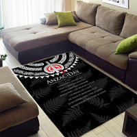 New Zealand ANZAC Day Area Rug Lest We Forget Haka Dance Respect LT03 - Polynesian Pride