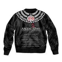 New Zealand ANZAC Day Bomber Jacket Lest We Forget Haka Dance Respect LT03 - Polynesian Pride