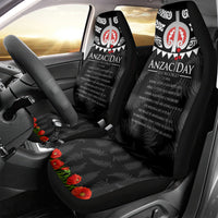 New Zealand ANZAC Day Car Seat Cover Lest We Forget Haka Dance Respect LT03 - Polynesian Pride
