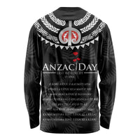 New Zealand ANZAC Day Long Sleeve Shirt Lest We Forget Haka Dance Respect LT03 - Polynesian Pride