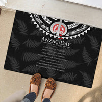 New Zealand ANZAC Day Rubber Doormat Lest We Forget Haka Dance Respect LT03 - Polynesian Pride