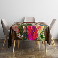 Vanuatu Selebretem 44th Indipendens Dei Tablecloth Yumi Pig Tusk and Namele Fern