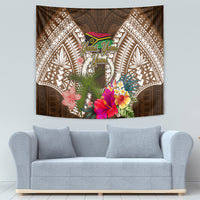 Vanuatu Selebretem 44th Indipendens Dei Tapestry Yumi Pig Tusk and Namele Fern