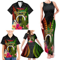 Vanuatu Independence Day Family Matching Tank Maxi Dress and Hawaiian Shirt Tugeta Yumi Selebretem Indipendens Dei LT03 - Polynesian Pride