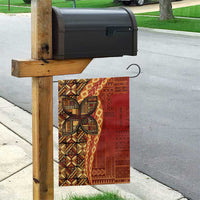 Samoan Pacific Tribal Flower Geometric Art Tattoos Garden Flag Siapo Pattern Flame Sunset - Polynesian Pride