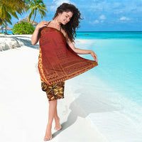 Samoan Pacific Tribal Flower Geometric Art Tattoos Sarong Siapo Pattern Flame Sunset - Polynesian Pride
