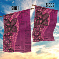 Samoan Pacific Tribal Flower Geometric Art Tattoos Garden Flag Siapo Pattern Romantic Rose - Polynesian Pride