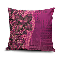 Samoan Pacific Tribal Flower Geometric Art Tattoos Pillow Cover Siapo Pattern Romantic Rose - Polynesian Pride
