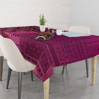 Samoan Pacific Tribal Flower Geometric Art Tattoos Tablecloth Siapo Pattern Romantic Rose - Polynesian Pride