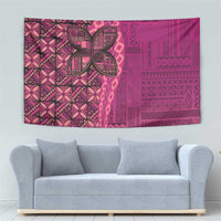 Samoan Pacific Tribal Flower Geometric Art Tattoos Tapestry Siapo Pattern Romantic Rose - Polynesian Pride