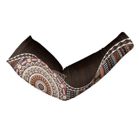 Fijian Masi Tribal Tattoos Art Pattern Arm Sleeves Brown Color Half Style - Polynesian Pride