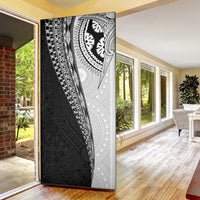 Fijian Masi Tattoos Door Cover with Tapa Tribal Pattern - Polynesian Pride
