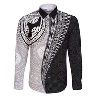 Fijian Masi Tattoos Family Matching Short Sleeve Bodycon Dress and Hawaiian Shirt with Tapa Tribal Pattern - Polynesian Pride