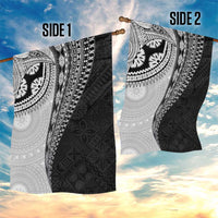 Fijian Masi Tattoos Garden Flag with Tapa Tribal Pattern - Polynesian Pride